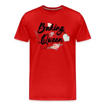Boulangerie Baker Boulangerie Boulangerie Gâteau de confiserie - T-shirt bio Premium Homme - rouge - Devant - Damien (186cm)