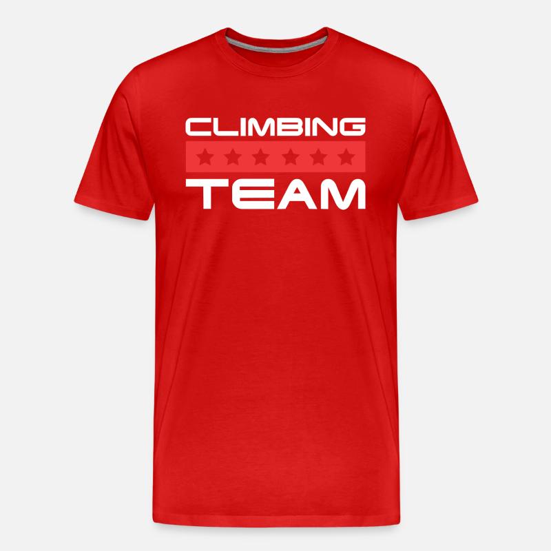 Climbing Crew - Männer Premium Bio T-Shirt - Rot