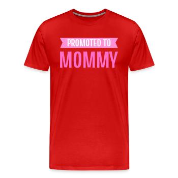 Promoted To Mommy Est 2023 Mutter - Männer Premium Bio T-Shirt - Rot - Vorne - Damien (186cm)
