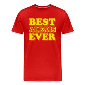 Alexis Vorname lustiges Geschenk - Männer Premium Bio T-Shirt - Rot - Vorne - Damien (186cm)