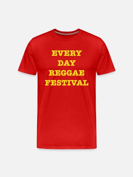 EveryDayReggaeFestival - Men's Premium Organic T-Shirt - red
