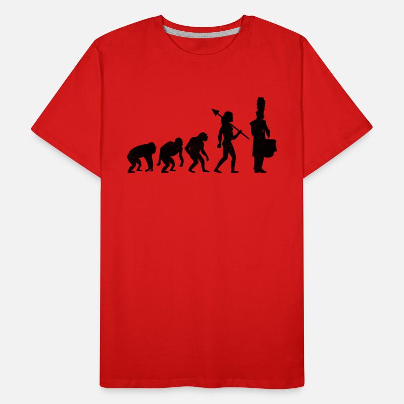 Drum Corps Evolution Marching Band Drum Music Perc Männer Premium Bio T-Shirt