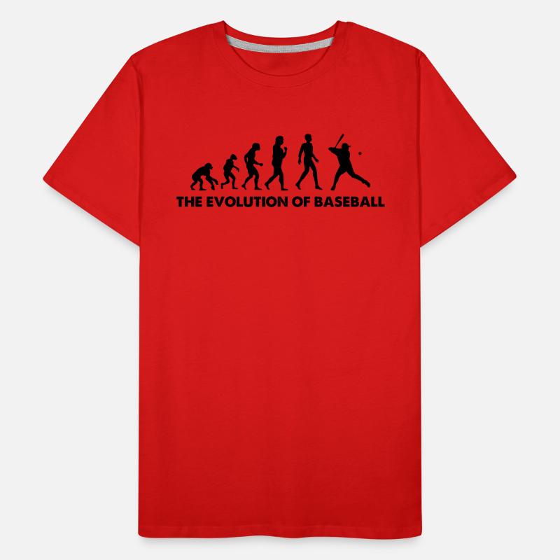 The Evolution Of Baseball Men's Premium Organic T-Shirt