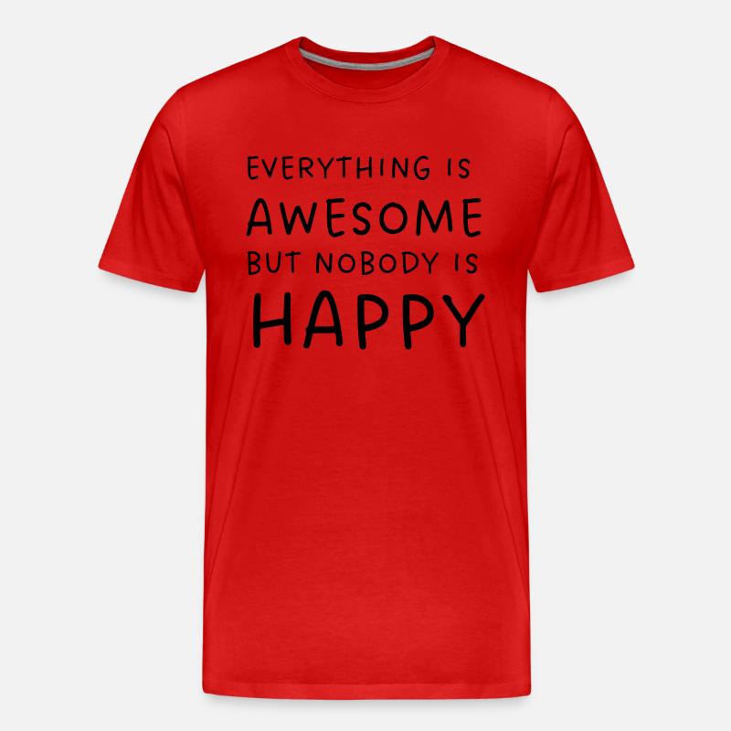 EVERYTHING IS - Männer Premium Bio T-Shirt - Rot