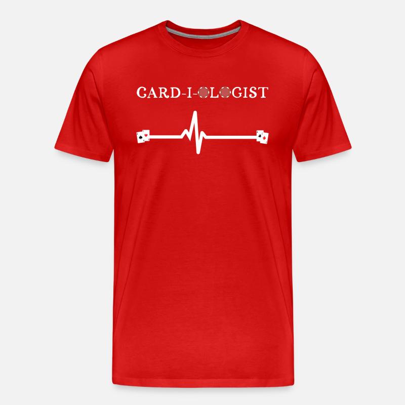 Kartenlegerin - Männer Premium Bio T-Shirt - Rot