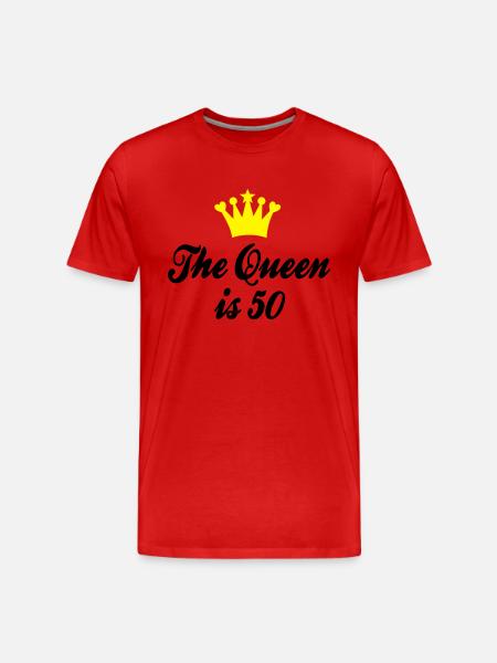 50 - Männer Premium Bio T-Shirt - Rot