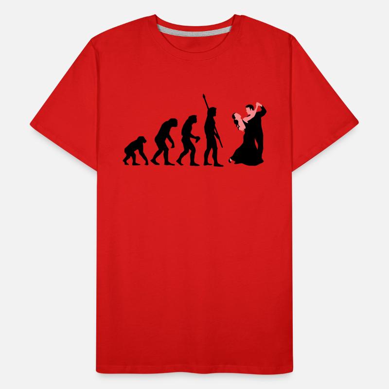 evolution_tanzpaar_a_2c Männer Premium Bio T-Shirt