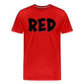 La couleur rouge - T-shirt bio Premium Homme - rouge - Devant - Damien (186cm)