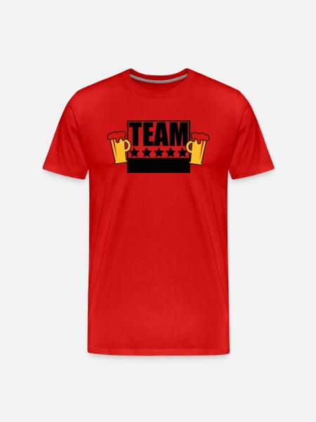 team_malorca_10_3f - Männer Premium Bio T-Shirt - Rot
