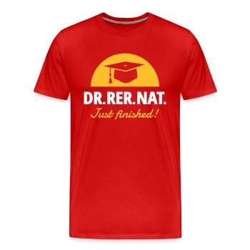 Doktor - Männer Premium Bio T-Shirt - Rot - Vorne - Damien (186cm)