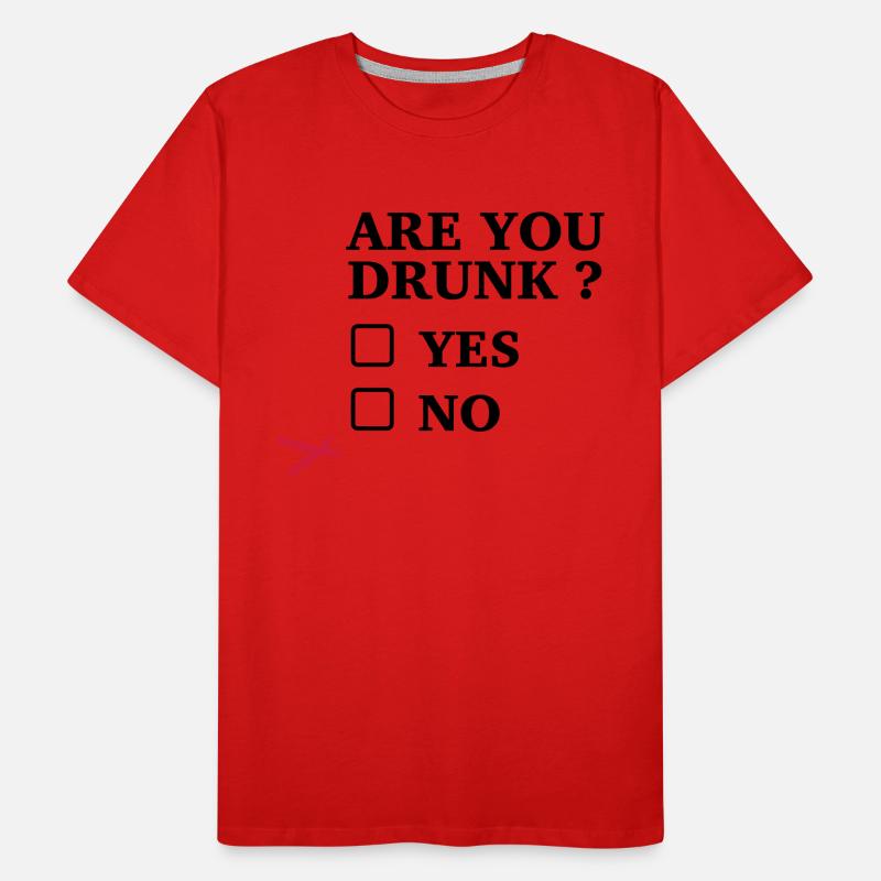 lustiger Trinkspruch Männer Premium Bio T-Shirt