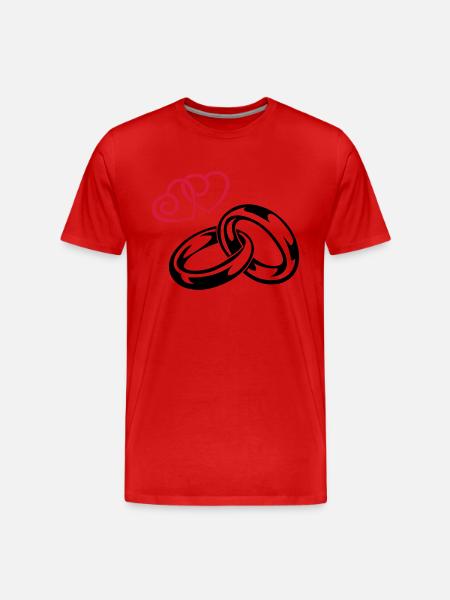 eheringe_love - T-shirt bio Premium Homme - rouge