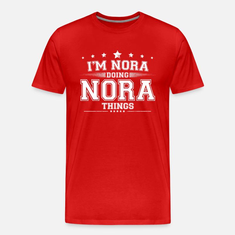 Nora - Männer Premium Bio T-Shirt - Rot