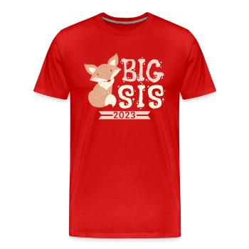 Big Sister 2023 Big Sister 23 - Men's Premium Organic T-Shirt - red - Front - Damien (186cm)