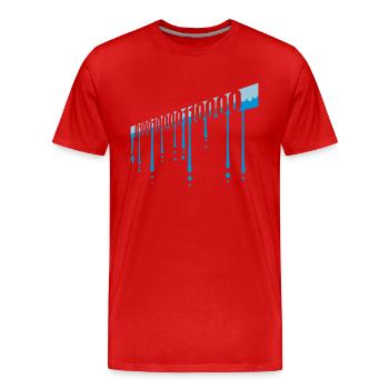 Binär Code Programm Sprache - Männer Premium Bio T-Shirt - Rot - Vorne - Damien (186cm)
