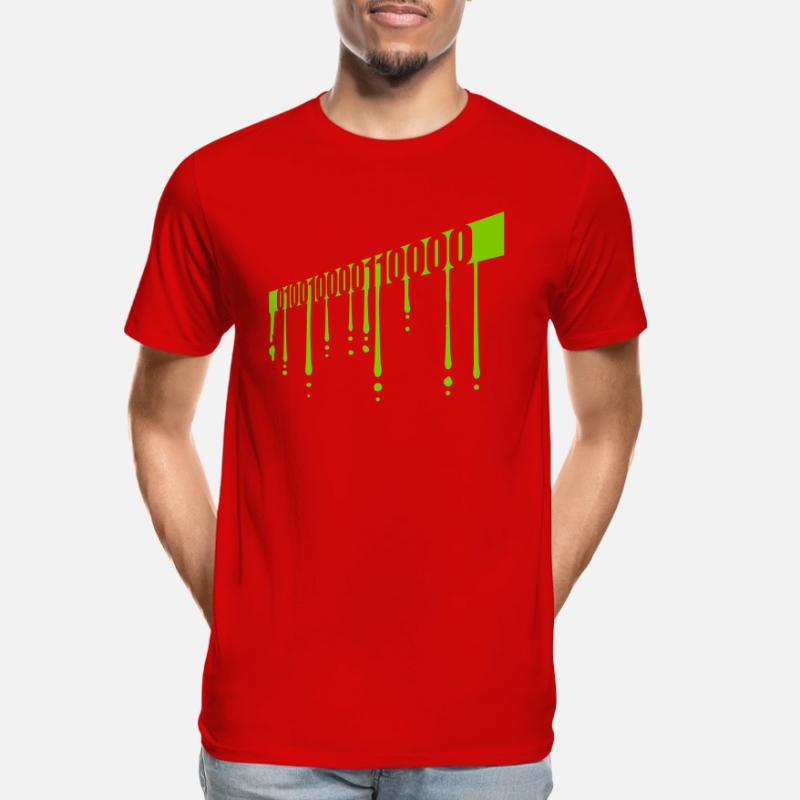 Binär Code Programm Sprache Männer Premium Bio T-Shirt