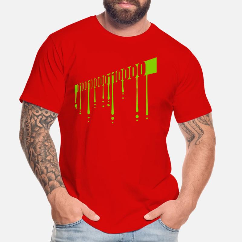Binär Code Programm Sprache Männer Premium Bio T-Shirt
