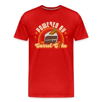 boulangerie dessert gâteau carotte délicieuse recette - T-shirt bio Premium Homme - rouge - Devant - Damien (186cm)