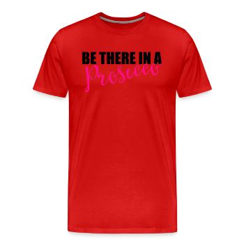 Soyez là dans un prosecco - T-shirt bio Premium Homme - rouge - Devant - Damien (186cm)