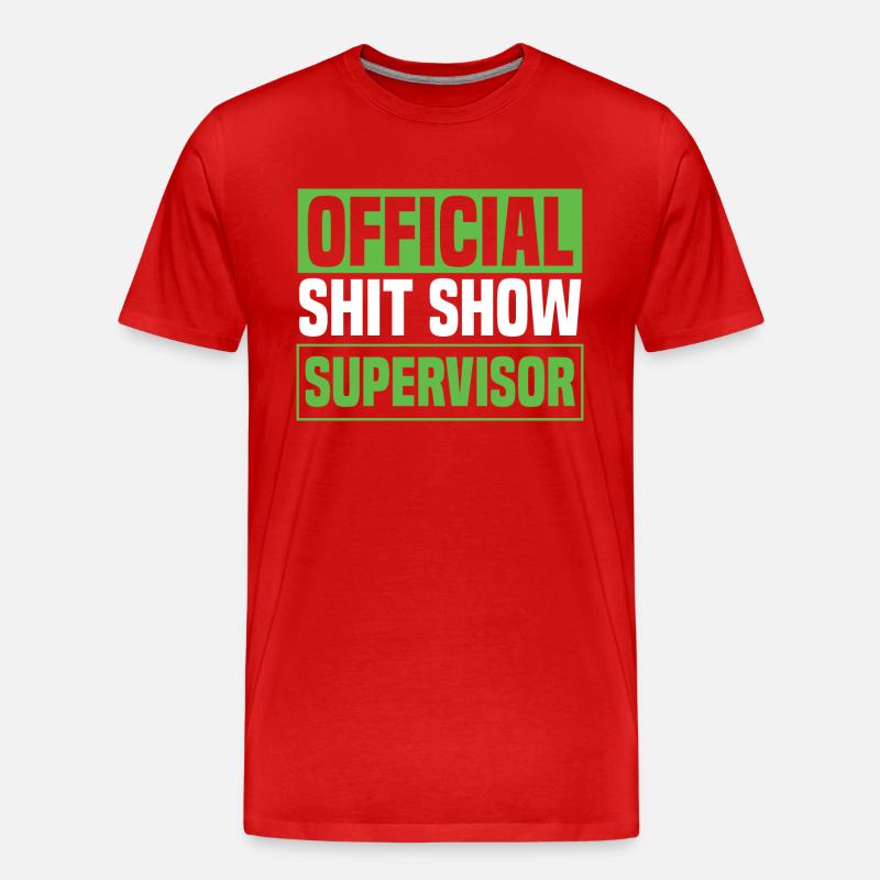 Offizieller Shitshow-Supervisor - Männer Premium Bio T-Shirt - Rot