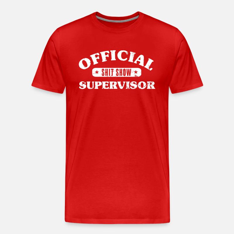 Offizieller Shit Show Supervisor - Männer Premium Bio T-Shirt - Rot