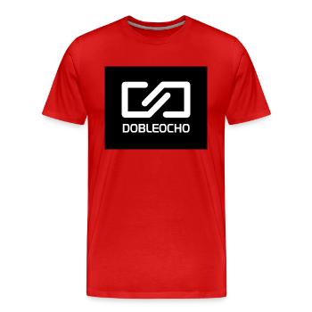 Double-Huit - T-shirt bio Premium Homme - rouge - Devant - Damien (186cm)