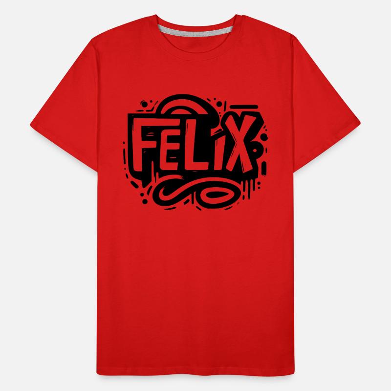 Félix Nom Prénom Graffiti T-shirt bio Premium Homme
