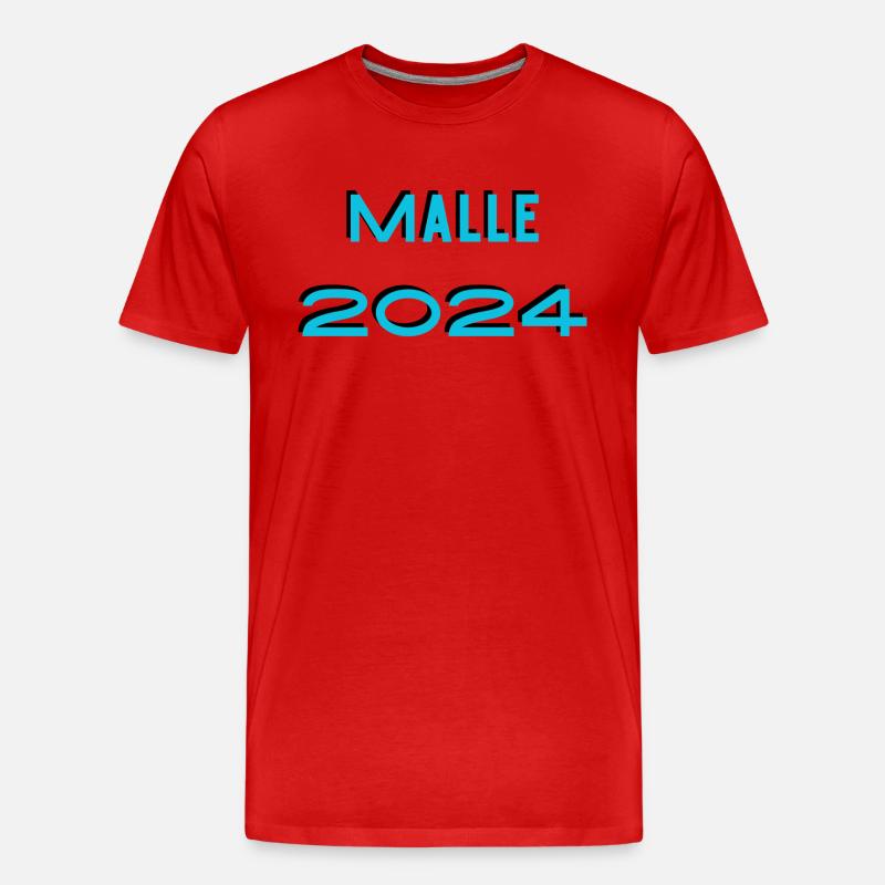 Mallorca 2024 - Männer Premium Bio T-Shirt - Rot