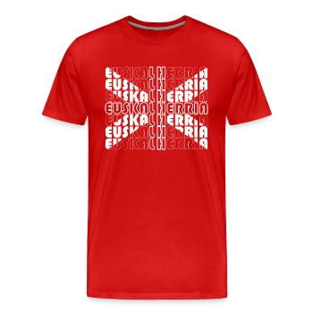Euzkadi Euskal Herria Spanien Baskenland Basco - Männer Premium Bio T-Shirt - Rot - Vorne - Damien (186cm)