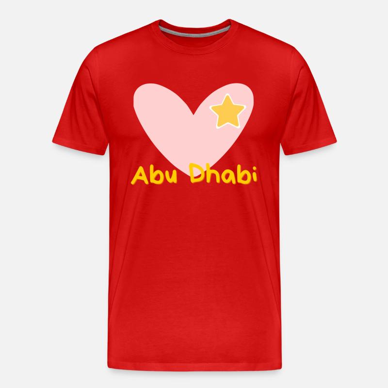 Abu Dhabi - Reise - Arabischen Emirate - Souvenir - Männer Premium Bio T-Shirt - Rot