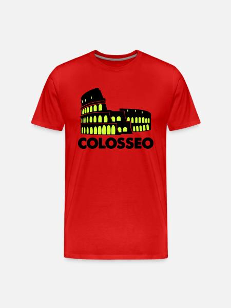 Colosseum Colosseo - Men's Premium Organic T-Shirt - red