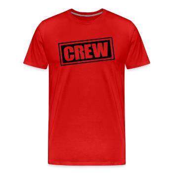 équipage - T-shirt bio Premium Homme - rouge - Devant - Damien (186cm)