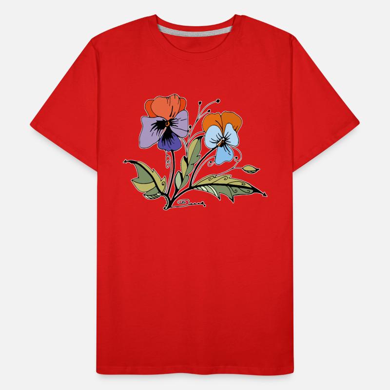 Fleur T-shirt bio Premium Homme