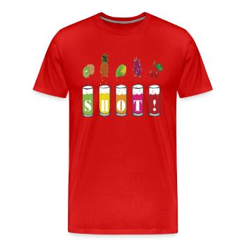boissons de vacances poussèrent - T-shirt bio Premium Homme - rouge - Devant - Damien (186cm)