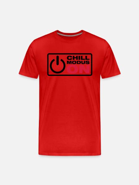 chill_modus_on_f2 - Men's Premium Organic T-Shirt - red
