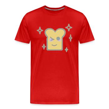 tartinekawaii - T-shirt bio Premium Homme - rouge - Devant - Damien (186cm)