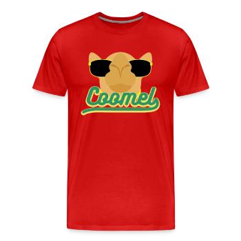 Cute Camel 3 04 - Männer Premium Bio T-Shirt - Rot - Vorne - Damien (186cm)