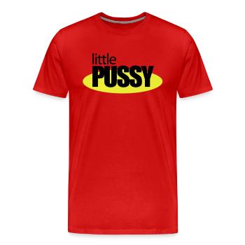 petite chatte - T-shirt bio Premium Homme - rouge - Devant - Damien (186cm)