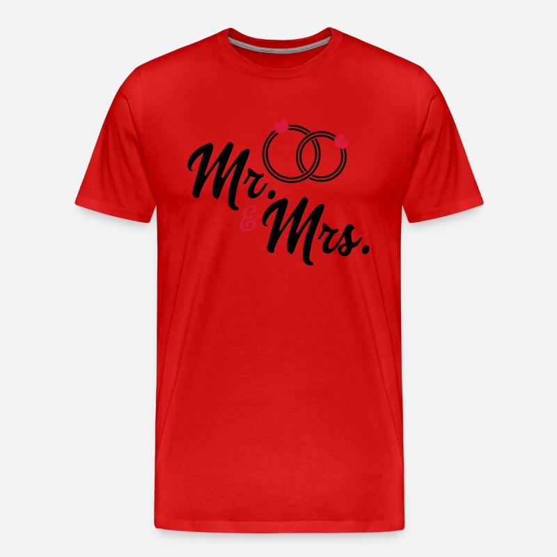 Ehepaar - Männer Premium Bio T-Shirt - Rot