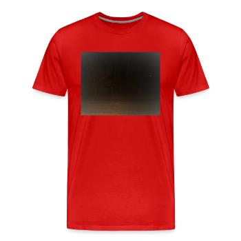 Creepy creature in the forest - Men's Premium Organic T-Shirt - red - Front - Damien (186cm)