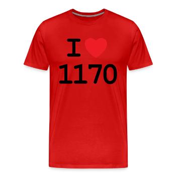 J’adore 1170 - Ich liebe Hernals Shirt - T-shirt bio Premium Homme - rouge - Devant - Damien (186cm)