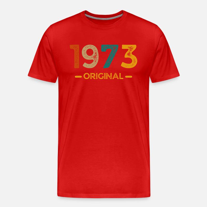 1973 Original - Männer Premium Bio T-Shirt - Rot
