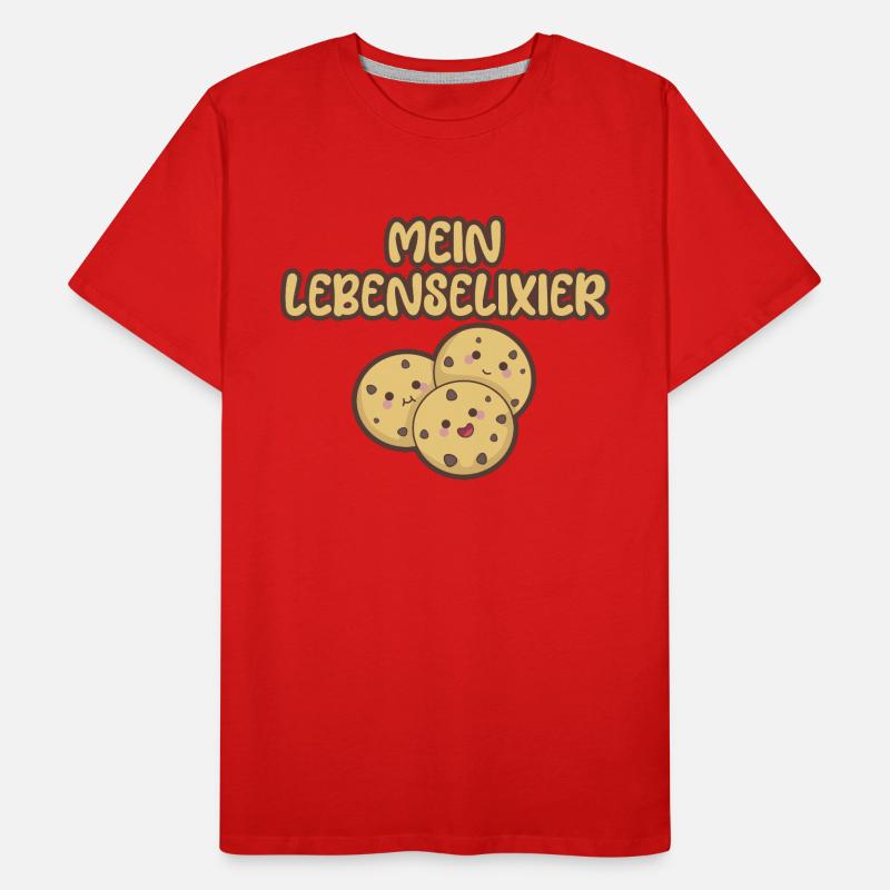 Mon élixir de vie - biscuits au chocolat T-shirt bio Premium Homme