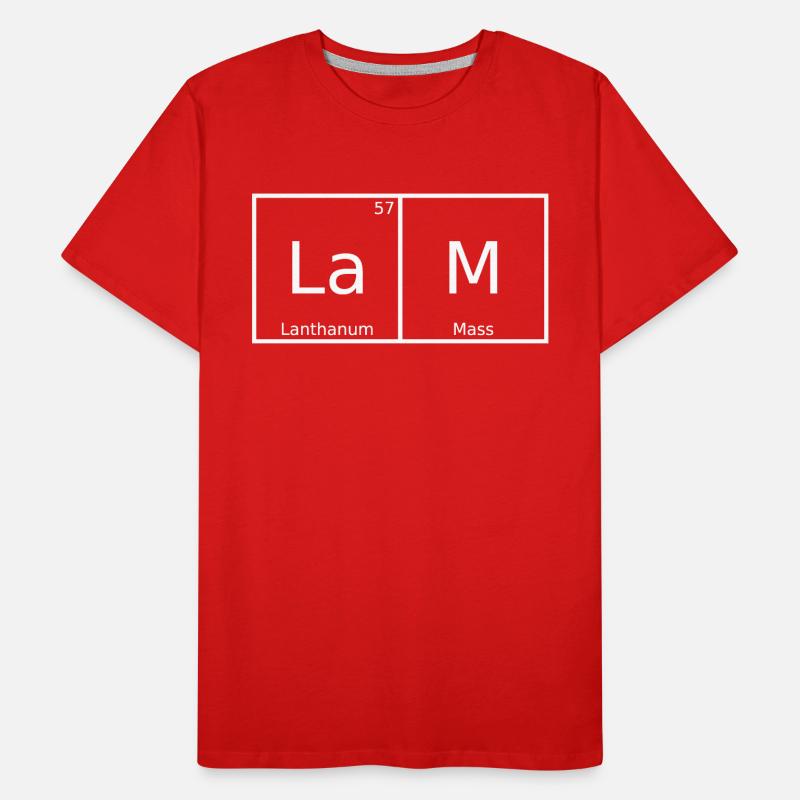 Lam Name First Name Chemistry Periodic Table Elements Men's Premium Organic T-Shirt