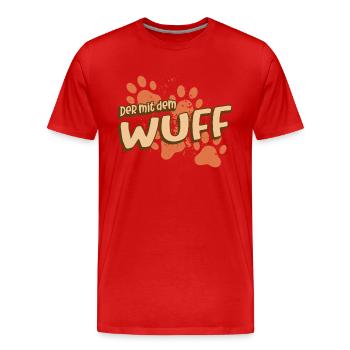 Spruch Hundebesitzer - Männer Premium Bio T-Shirt - Rot - Vorne - Damien (186cm)