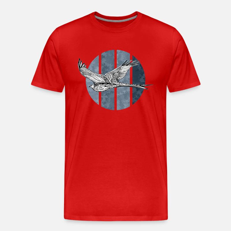 Vogel - Männer Premium Bio T-Shirt - Rot