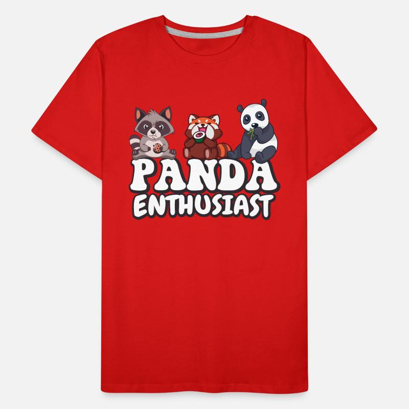 Passionné de panda T-shirt bio Premium Homme