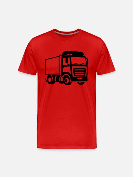 truck - Men's Premium Organic T-Shirt - red