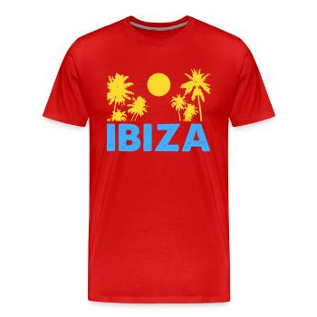 Ibiza - T-shirt bio Premium Homme - rouge - Devant - Damien (186cm)