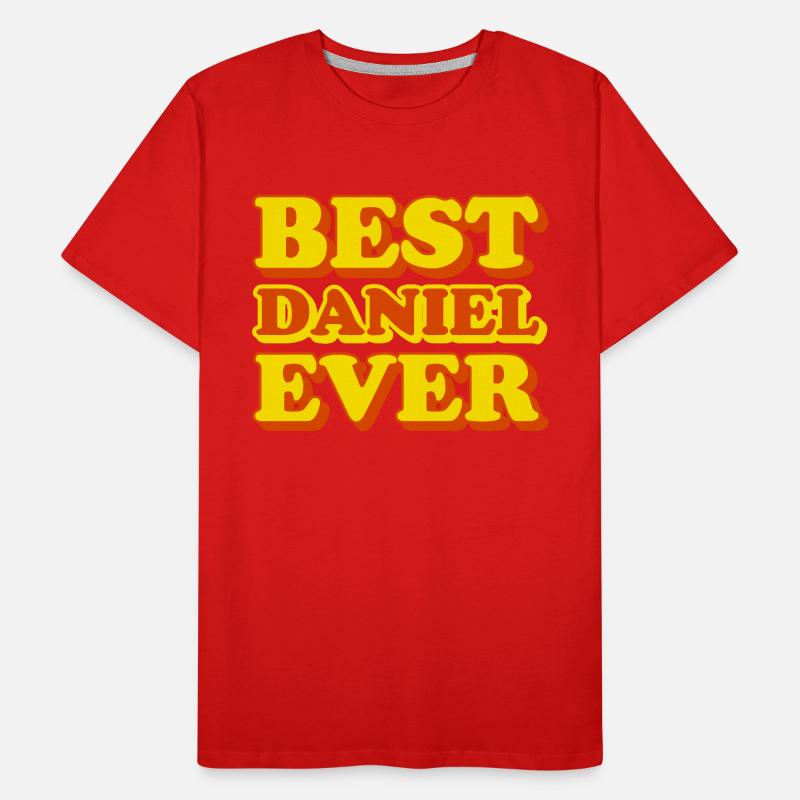 Daniel First Name Funny Gift Men's Premium Organic T-Shirt